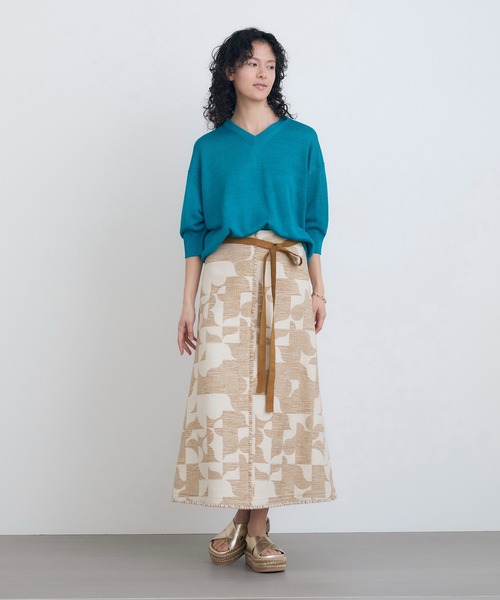 HOUSE OF LOTUS(ハウスオブロータス)の「ピュアリネンプルオーバー(ニット/セーター・レディース・ターコイズブルー/ピンク/ベージュ・M)」の10枚目の写真