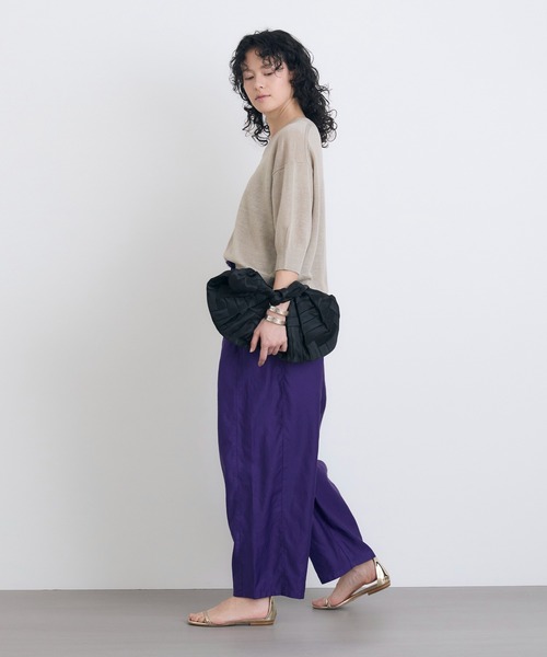 HOUSE OF LOTUS(ハウスオブロータス)の「ピュアリネンプルオーバー(ニット/セーター・レディース・ターコイズブルー/ピンク/ベージュ・M)」の14枚目の写真