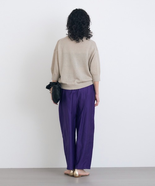 HOUSE OF LOTUS(ハウスオブロータス)の「ピュアリネンプルオーバー(ニット/セーター・レディース・ターコイズブルー/ピンク/ベージュ・M)」の13枚目の写真