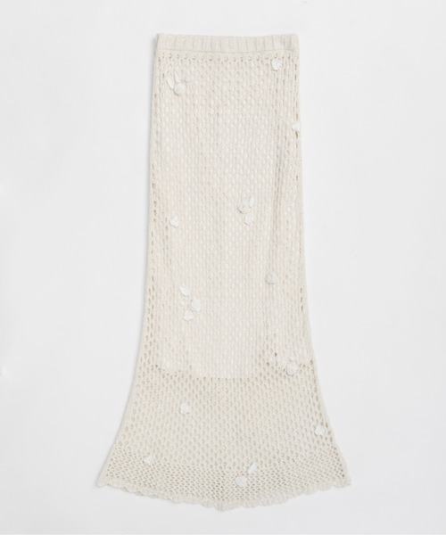 MAISON SPECIAL(メゾンスペシャル)の「Motif Skirt/モチーフスカート■セットアップ対応■(スカート・レディース・ホワイト/グレー・38/36)」の18枚目の写真