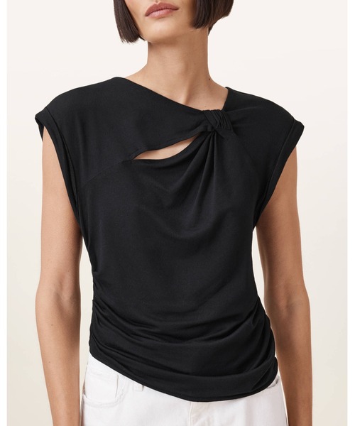 ALLSAINTS(オールセインツ)の「ROBIN SLEEVELESS JERSEY TOP | ROBIN ノースリーブ ジャージー トップ(Tシャツ/カットソー・レディース・ブラック・M/XS/S)」の3枚目の写真