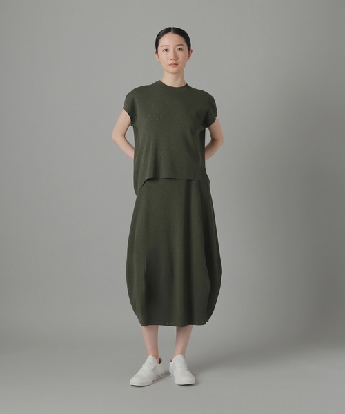 ZUCCa(ズッカ)の「ホールドットニット / ニットスカート / (O)(スカート・レディース・ブラック/グレー/カーキ・M size)」の10枚目の写真