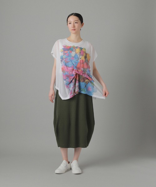 ZUCCa(ズッカ)の「ホールドットニット / ニットスカート / (O)(スカート・レディース・ブラック/グレー/カーキ・M size)」の13枚目の写真