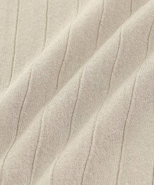 le.coeur blanc（ルクールブラン）の「《手洗い可能》シアーワイドリブラメVカーディガン（カーディガン/ボレロ・レディース・ネイビー/ベージュ/グレイッシュベージュ/ブルー・38）」の20枚目の写真