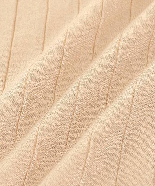 le.coeur blanc（ルクールブラン）の「《手洗い可能》シアーワイドリブラメVカーディガン（カーディガン/ボレロ・レディース・ネイビー/ベージュ/グレイッシュベージュ/ブルー・38）」の21枚目の写真