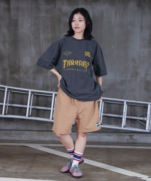 THRASHER(スラッシャー)の「Diamond Logo SHORTS / スラッシャーダイヤモンドロゴショーツ(その他パンツ・メンズ・ベージュ/ミント/ブラック・LARGE/X-LARGE/MEDIUM)」の4枚目の写真