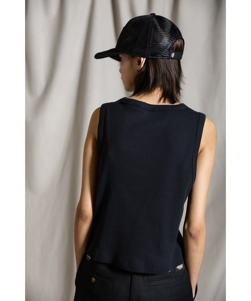 tシャツ Dickies(R) x H-D(R)レーサーバッククロップドイーグルタンク レディース Dickies(R) x H-D(R)レーサーバッククロップドイーグルタンク（T