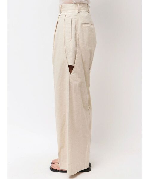 Htage(テージ)の「【Htage】サイドデザインリネン混タックパンツ(その他パンツ・レディース・アイボリー/ネイビー・SMALL/MEDIUM)」の19枚目の写真