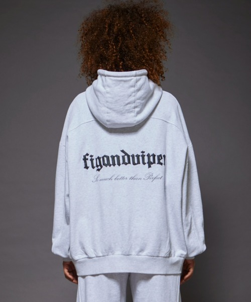 FIG&VIPER（フィグアンドバイパー）の「LOGO BIGフーディ（パーカー・レディース・カーキ/アイボリー/ブラック・FREE）」の6枚目の写真