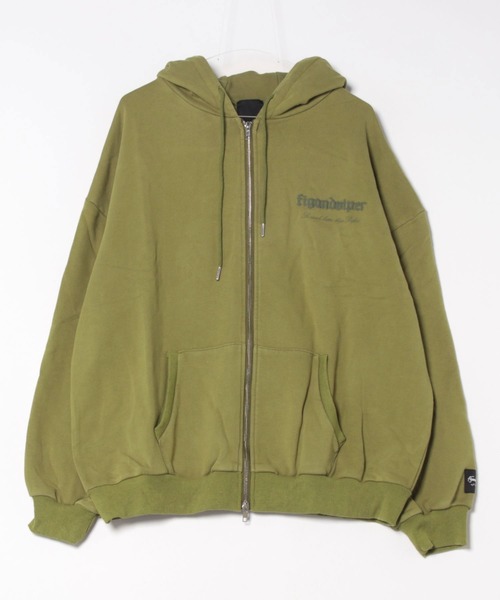 FIG&VIPER（フィグアンドバイパー）の「LOGO BIGフーディ（パーカー・レディース・カーキ/アイボリー/ブラック・FREE）」の4枚目の写真