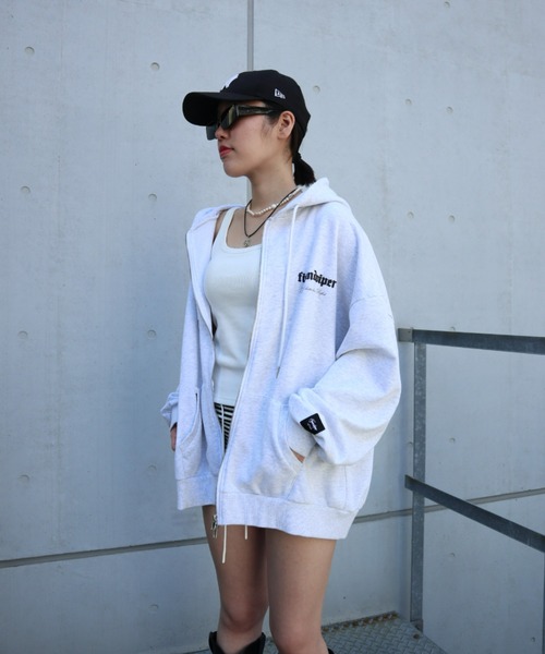 FIG&VIPER（フィグアンドバイパー）の「LOGO BIGフーディ（パーカー・レディース・カーキ/アイボリー/ブラック・FREE）」の12枚目の写真