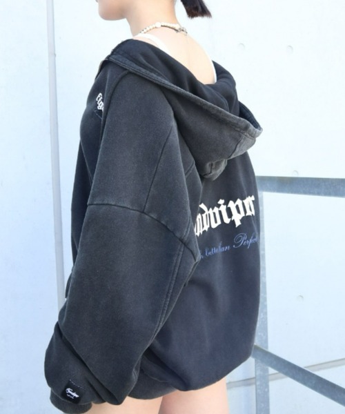 FIG&VIPER（フィグアンドバイパー）の「LOGO BIGフーディ（パーカー・レディース・カーキ/アイボリー/ブラック・FREE）」の14枚目の写真