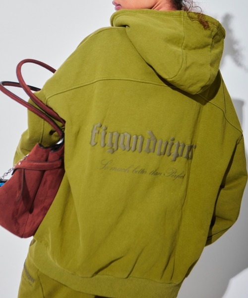 FIG&VIPER（フィグアンドバイパー）の「LOGO BIGフーディ（パーカー・レディース・カーキ/アイボリー/ブラック・FREE）」の19枚目の写真