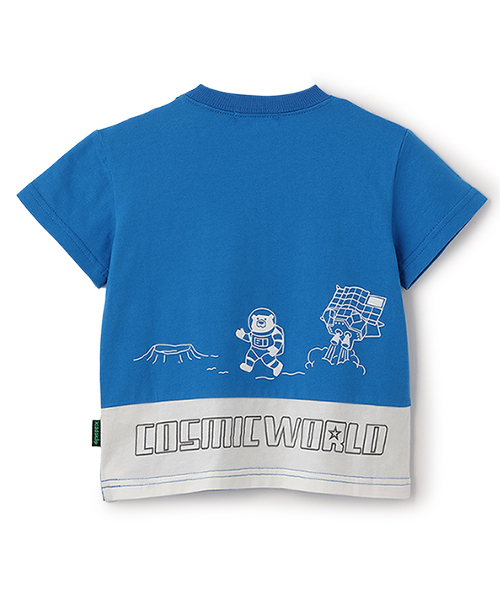 ARTISAN◆半袖カットソー/9/ポリエステル スクエア幾何柄ボウタイカットソー/洗える(カットソー・Tシャツ