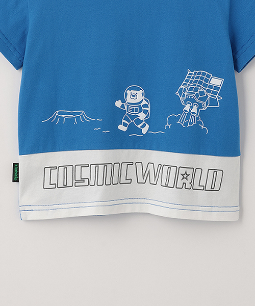 kladskap(クレードスコープ)の「胸ポケット半袖Tシャツ【JAXA LABEL】(Tシャツ/カットソー・キッズ・ブルー/イエロー・100cm/120cm/90cm/110cm/130cm)」の9枚目の写真