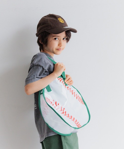 BAYFLOW（ベイフロー）の「[汚れ・水濡れに強い!]ボールプールバッグ [33cm×33cm](KIDS)（トートバッグ・キッズ・ホワイト/ブラック/オレンジ・FREE）」の4枚目の写真