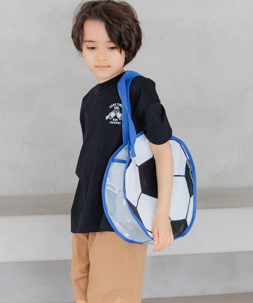 BAYFLOW（ベイフロー）の「[汚れ・水濡れに強い!]ボールプールバッグ [33cm×33cm](KIDS)（トートバッグ・キッズ・ホワイト/ブラック/オレンジ・FREE）」の12枚目の写真