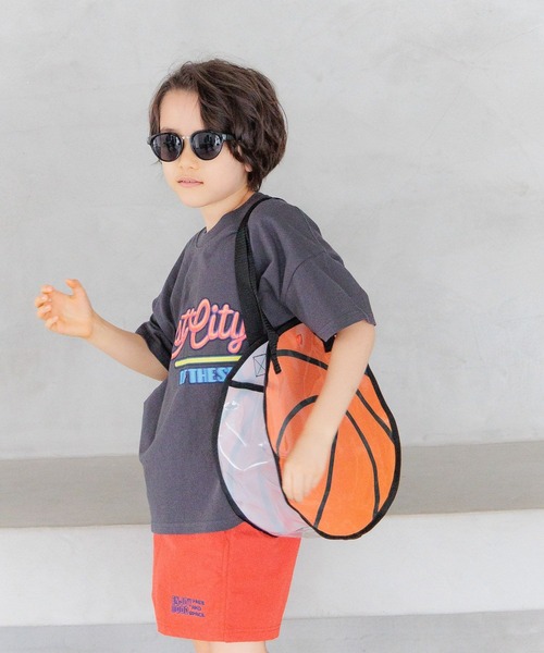 BAYFLOW（ベイフロー）の「[汚れ・水濡れに強い!]ボールプールバッグ [33cm×33cm](KIDS)（トートバッグ・キッズ・ホワイト/ブラック/オレンジ・FREE）」の17枚目の写真