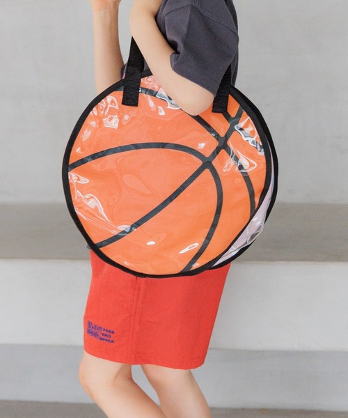 BAYFLOW（ベイフロー）の「[汚れ・水濡れに強い!]ボールプールバッグ [33cm×33cm](KIDS)（トートバッグ・キッズ・ホワイト/ブラック/オレンジ・FREE）」の19枚目の写真
