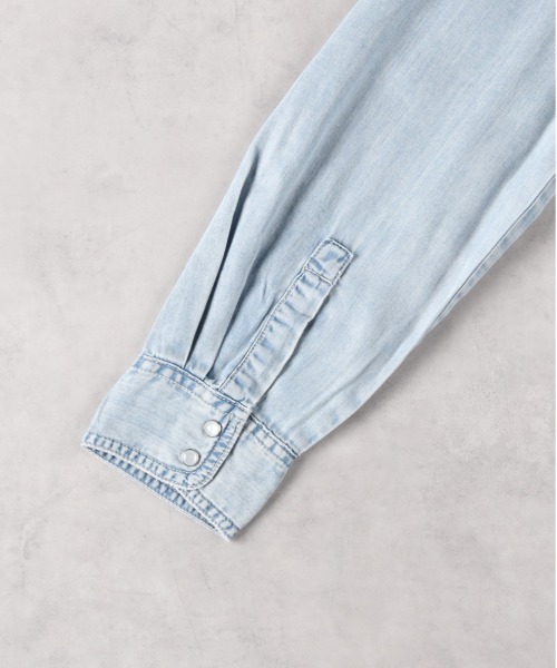 Levi's（リーバイス）の「【Levi's】ウエスタンシャツ（シャツ/ブラウス・レディース・ライトインディゴブルー・L/M/S）」の10枚目の写真