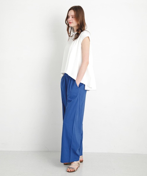 URBAN RESEARCH Sonny Label(アーバンリサーチサニーレーベル)の「『WEB限定』吸水速乾クールタッチバックフレアプルオーバー(Tシャツ/カットソー・レディース・グレー系その他/ピンク/オフホワイト/ブラック・FREE)」の13枚目の写真