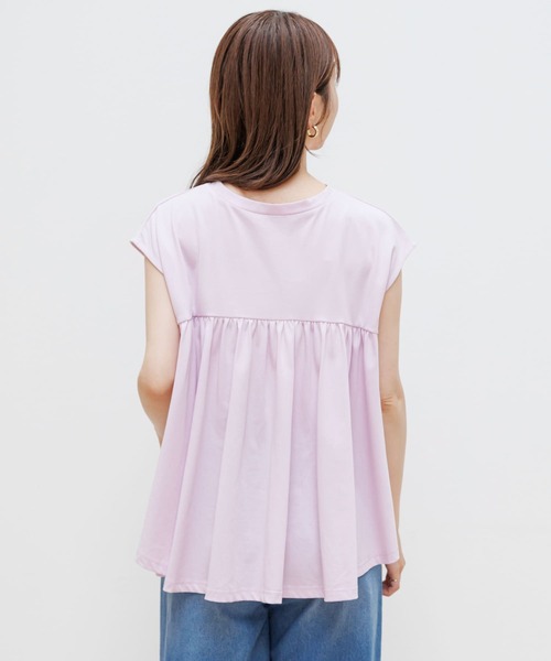 URBAN RESEARCH Sonny Label(アーバンリサーチサニーレーベル)の「『WEB限定』吸水速乾クールタッチバックフレアプルオーバー(Tシャツ/カットソー・レディース・グレー系その他/ピンク/オフホワイト/ブラック・FREE)」の17枚目の写真