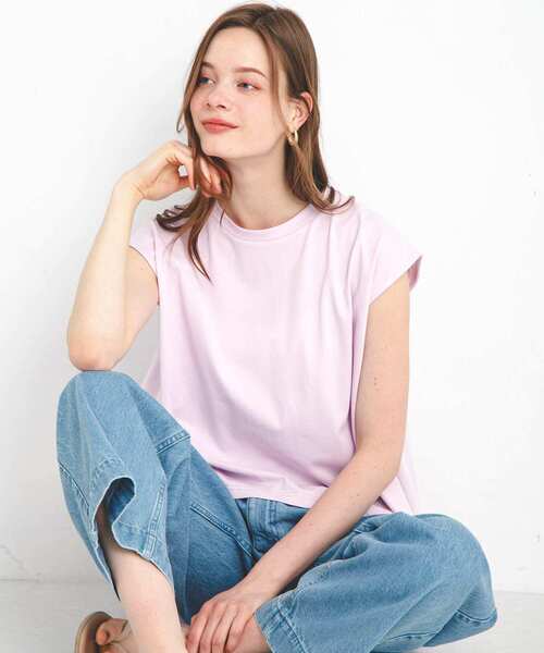 URBAN RESEARCH Sonny Label(アーバンリサーチサニーレーベル)の「『WEB限定』吸水速乾クールタッチバックフレアプルオーバー(Tシャツ/カットソー・レディース・グレー系その他/ピンク/オフホワイト/ブラック・FREE)」の22枚目の写真