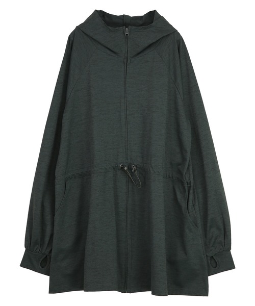 and it_（アンドイット）の「UVカット&ドライタッチ接触冷感ロングパーカー（パーカー・レディース・オフホワイト/チャコール/ブラック・M-L）」の18枚目の写真