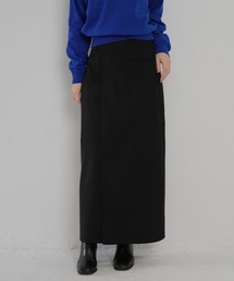 Geeong（ジーオン）の「ストライプ ラップデザインスカート（スカート）」