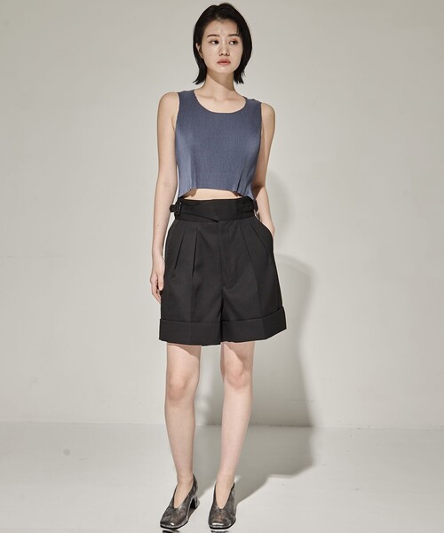 kotohayokozawa（コトハヨコザワ）の「【kotohayokozawa/コトハヨコザワ】SHEER LAYERED SHORT SLEEVE TOP/シアーレイヤードショートスリーブTOP（Tシャツ/カットソー・レディース・パープル/ダークグリーン/ライトブルー・FREE）」の4枚目の写真