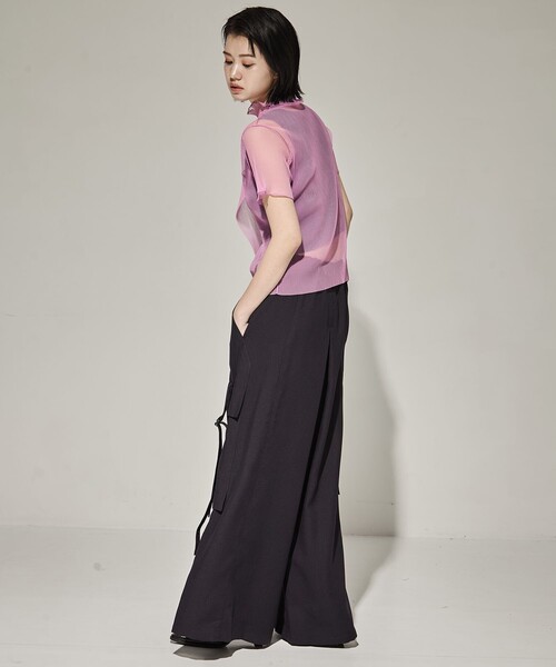 kotohayokozawa/コトハヨコザワ】SHEER LAYERED SHORT SLEEVE