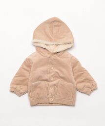 Quincy Mae（クインシーメイ）の「Corduroy Hooded Jacket || Latte（その他ベビー用品）」