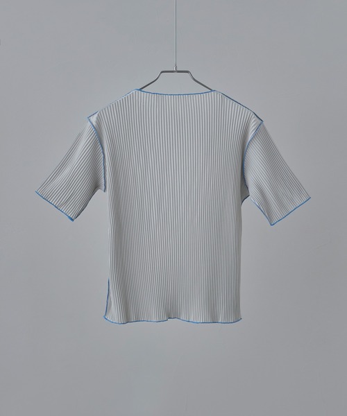 etoll.(エトル)の「配色プリーツメロートップス(Tシャツ/カットソー・レディース・ブラウン/グレー/アイボリー/ブラック・FREE)」の10枚目の写真