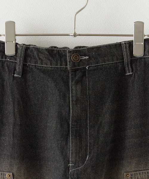ROOPTOKYO（ループトウキョウ）の「【60%OFF】ダブルニーショーツ（デニムパンツ・メンズ・ブラック/ブルー・M/L）」の11枚目の写真