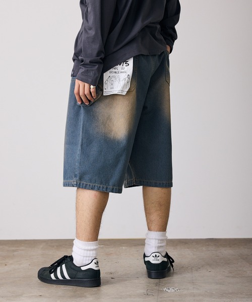 ROOPTOKYO（ループトウキョウ）の「【60%OFF】ダブルニーショーツ（デニムパンツ・メンズ・ブラック/ブルー・M/L）」の21枚目の写真