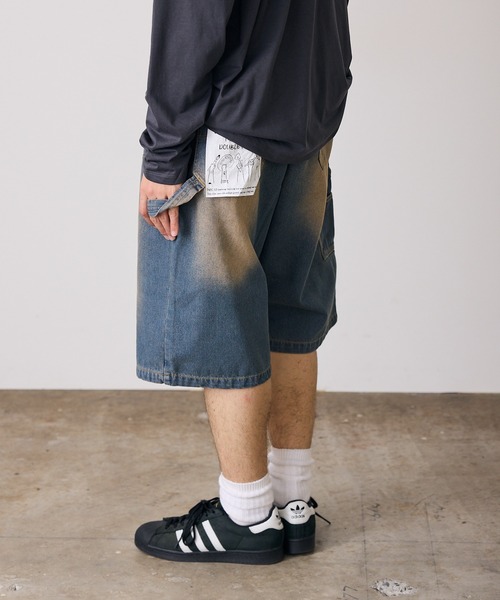ROOPTOKYO（ループトウキョウ）の「【60%OFF】ダブルニーショーツ（デニムパンツ・メンズ・ブラック/ブルー・M/L）」の20枚目の写真