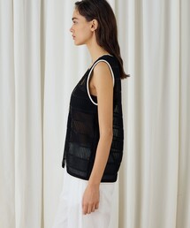 DES PRES（デ・プレ）の「シアータックニット Vネックジレ（ベスト