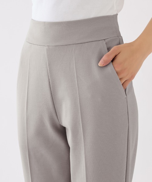SABRINA（サブリナ）の「SABRINA/サブリナ　美脚ストレッチパンツ 冷感 テーパード（その他パンツ・レディース・グレー系その他/ブラック・MEDIUM/LARGE）」の8枚目の写真