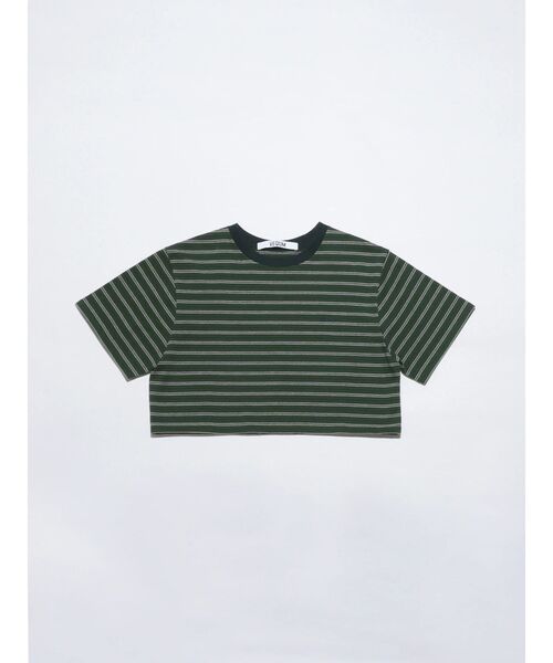 VEQUM】HIGH GAUGE BORDER SHORT T SHIRT（Tシャツ/カットソー
