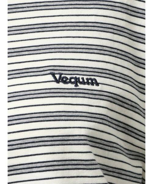 VEQUM(VEQUM)の「【VEQUM】HIGH GAUGE BORDER SHORT T SHIRT(Tシャツ/カットソー・レディース・アイボリー/グリーン/ネイビー・FREE)」の4枚目の写真