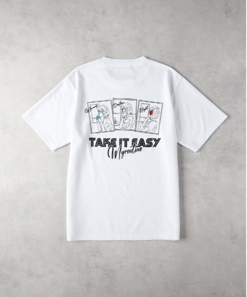 Right-on（ライトオン）の「Other(ソノタ)【メンズ】ガールプリント＆刺繍Ｔシャツ（Tシャツ/カットソー・メンズ・ダークグレー/ホワイト/ライトグレー・M/XL/L）」の5枚目の写真