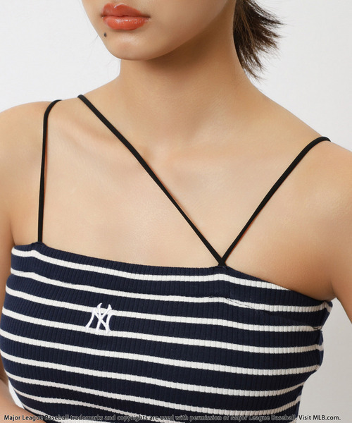 BACK TO THE FIELD（バック トゥー ザ フィールド）の「【MLB】アシメラインリブキャミワンピース（ワンピース・レディース・ネイビー/イエロー/ブラック・FREE）」の18枚目の写真