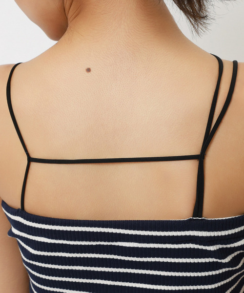 BACK TO THE FIELD（バック トゥー ザ フィールド）の「【MLB】アシメラインリブキャミワンピース（ワンピース・レディース・ネイビー/イエロー/ブラック・FREE）」の20枚目の写真