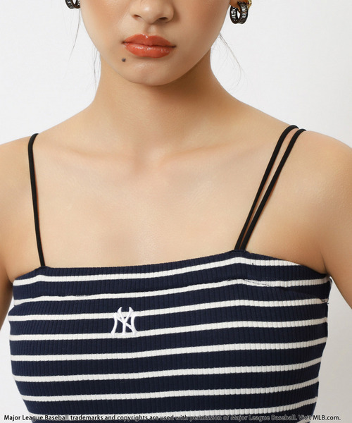 BACK TO THE FIELD（バック トゥー ザ フィールド）の「【MLB】アシメラインリブキャミワンピース（ワンピース・レディース・ネイビー/イエロー/ブラック・FREE）」の21枚目の写真
