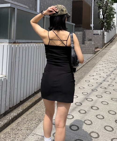 MLB】アシメラインリブキャミワンピース（ワンピース）｜BACK TO