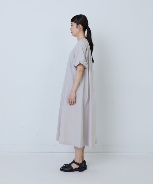 LOISIR(ロワズィール)の「【MTサイズ有り】コットンワッシャーローンバルーンスリーブワンピース(ワンピース・レディース・ベージュ・M/MT)」の8枚目の写真
