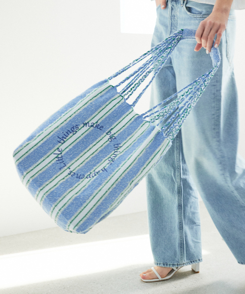 soeur（スール）の「●SOER/ハンモックトート（トートバッグ・レディース・オレンジ系その他/ブルー・フリー）」の2枚目の写真