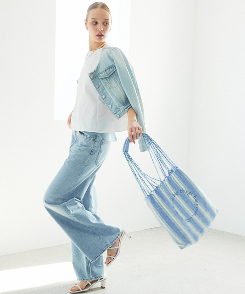 soeur（スール）の「●SOER/ハンモックトート（トートバッグ・レディース・オレンジ系その他/ブルー・フリー）」の5枚目の写真