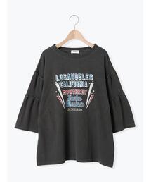 SM2 | ピグメント加工ギャザーティアードスリーブTシャツ(Tシャツ/カットソー)