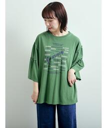 SM2 | ピグメント加工ギャザーティアードスリーブTシャツ(Tシャツ/カットソー)